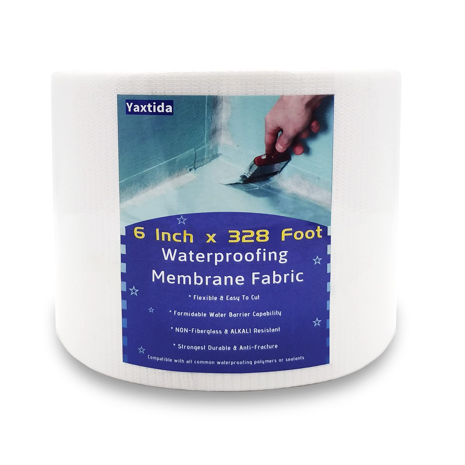 Buy Yaxtida 6 Inch x 100M Waterproofing Membrane Fabric, Reinforcing