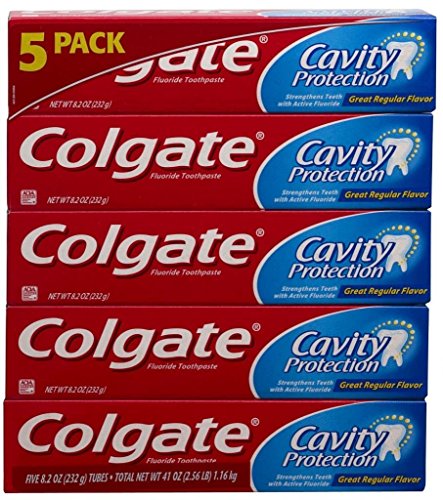 Colgate Cavity Protection Toothpaste 8.2 Oz (Pack of 5)