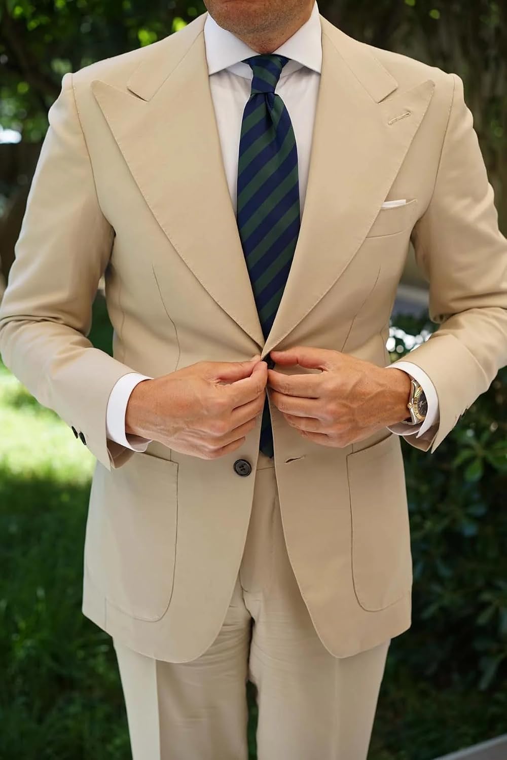 OTAA Stripes Necktie Casual Ties for Men - Perfect Neck Tie for Groomsmen Wedding Ties or Formal Occasions