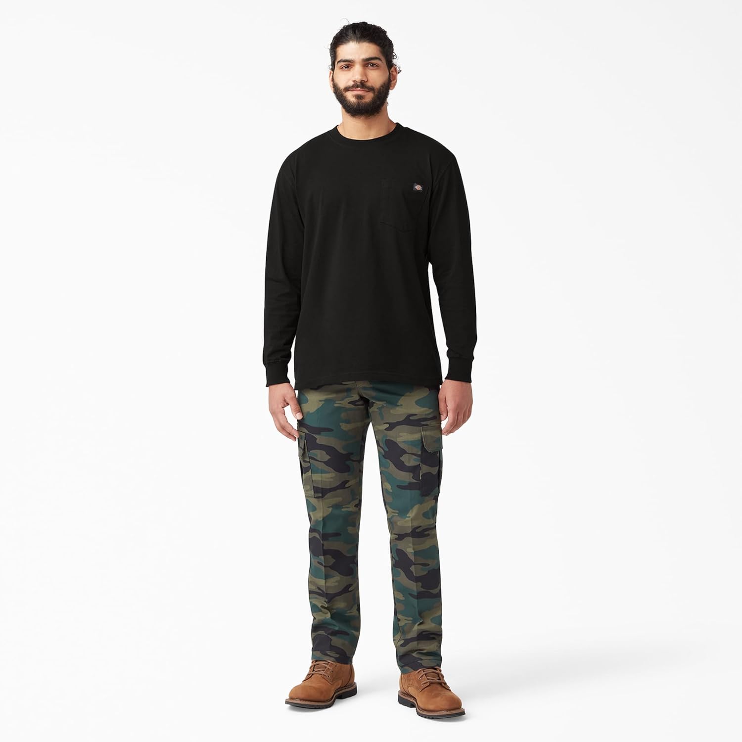 Dickies Men's Big and Tall Long Sleeve Heavyweight Crew Neck - Image 5