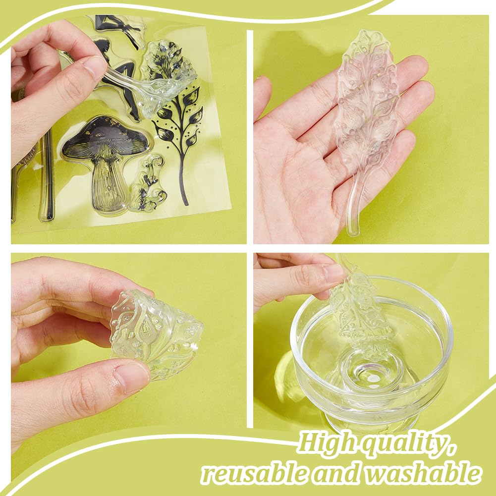 INFUNLY Tampons transparents en silicone motif fée elfes et anges pour la fabrication de cartes, le scrapbooking et les travaux manuels INFUNLY Tampons transparents en silicone motif fée elfes et anges pour la fabrication de cartes, le scrapbooking et les travaux manuels
