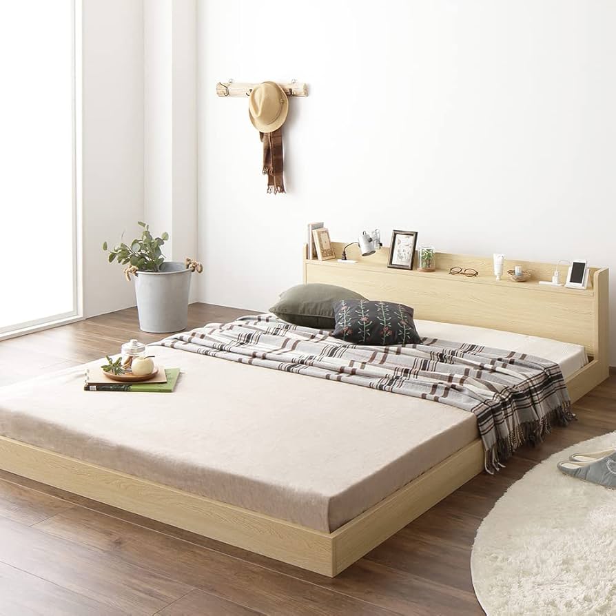 みるRASIK ラシク　コンセント付き すのこベッド　ダブル みるRASIK ラシク コンセント付き すのこベッド ダブル RASIK