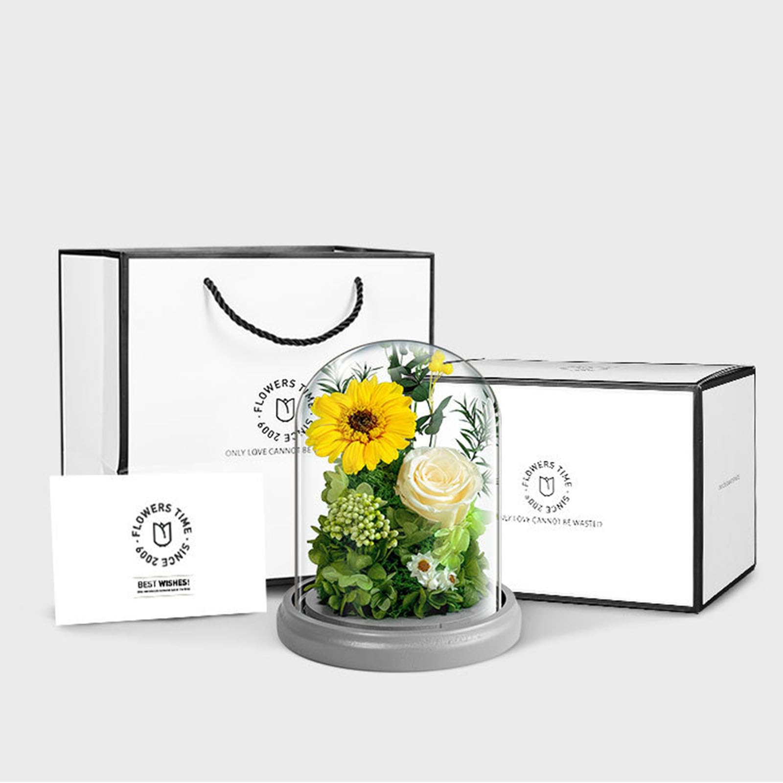 Amazon｜プリザーブドフラワー ガラスドーム プレゼント バラ 枯れない