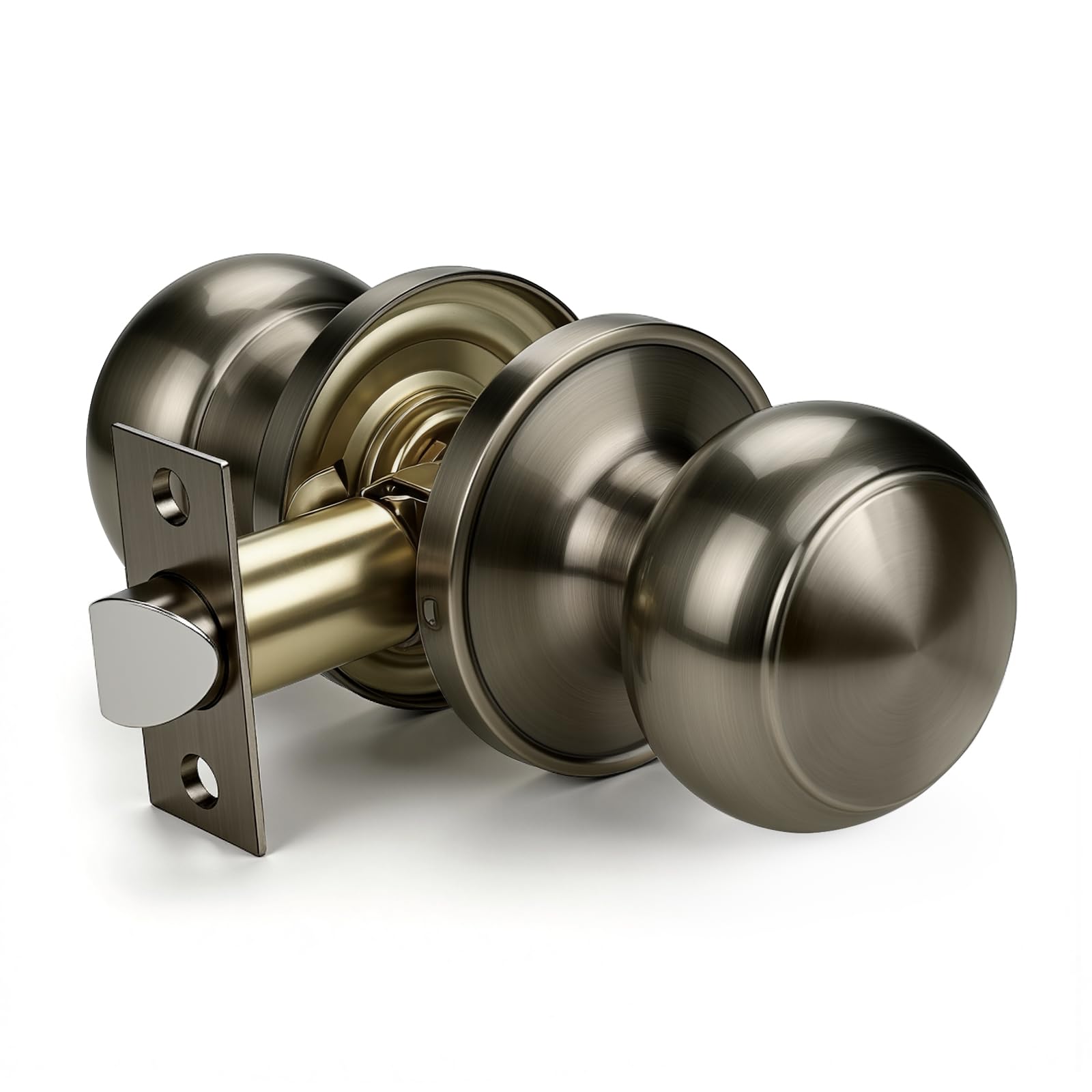 Matte Black Door Knobs - Stylish Passage Handles -11