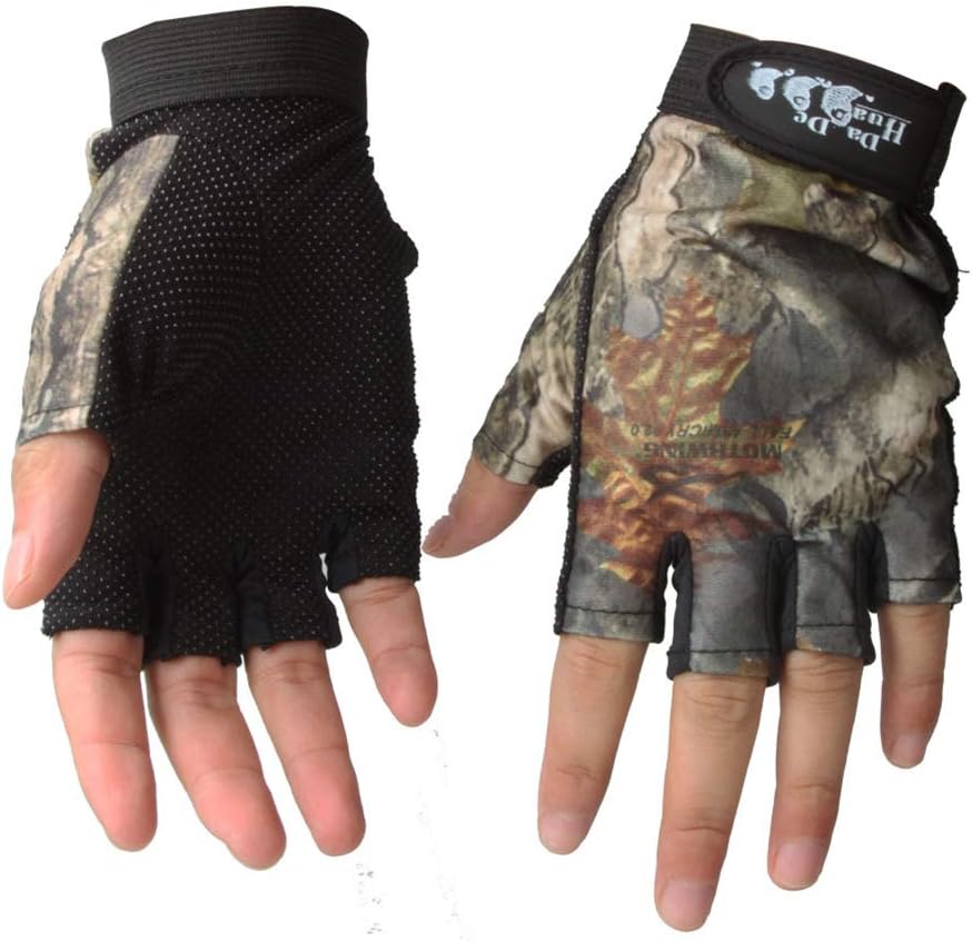 Fishing Gloves for Men and Women, 5 Cut Fingers Flexible Waterproof SPF 50 Sun Protection Gloves for Photography Fly Fishing Ice Fishing Running Touchscreen Hiking Jogging Trekking Cycling Walking