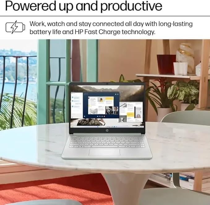 HP Stream 14 Student Business Laptop, Microsoft Office 365, Copilot AI, 4GB RAM, 128GB UFS, Intel N150 Processor(Quad-core), Willow Green, Windows 11 Home, with 5ave Kit image 6