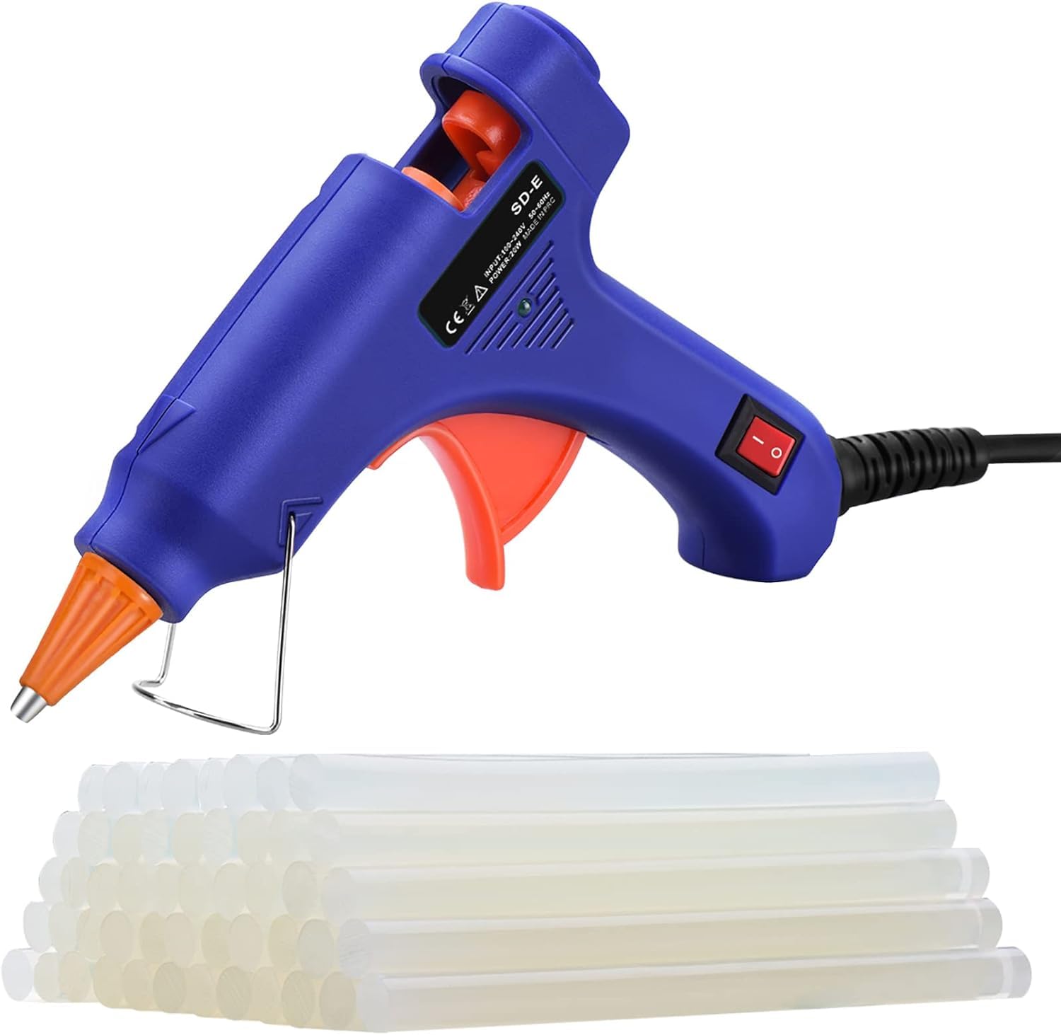 Versatile 20W Hot Glue Gun Kit, 50 Transparent Glue Sticks, Quick 3-Minute  Preheating, Nozzle Protection – Ideal for DIY Crafts and Quick Repairs :  Amazon.co.uk: DIY & Tools