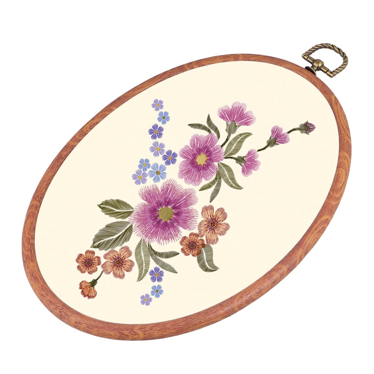 DOITOOL Elliptische Stickrahmen als Stabile Basis aus PP 3 Stück 18x25cm für Kreuzstich und Quilting für Selbstgemacht Bastelprojekte und Hochzeit Dekoration