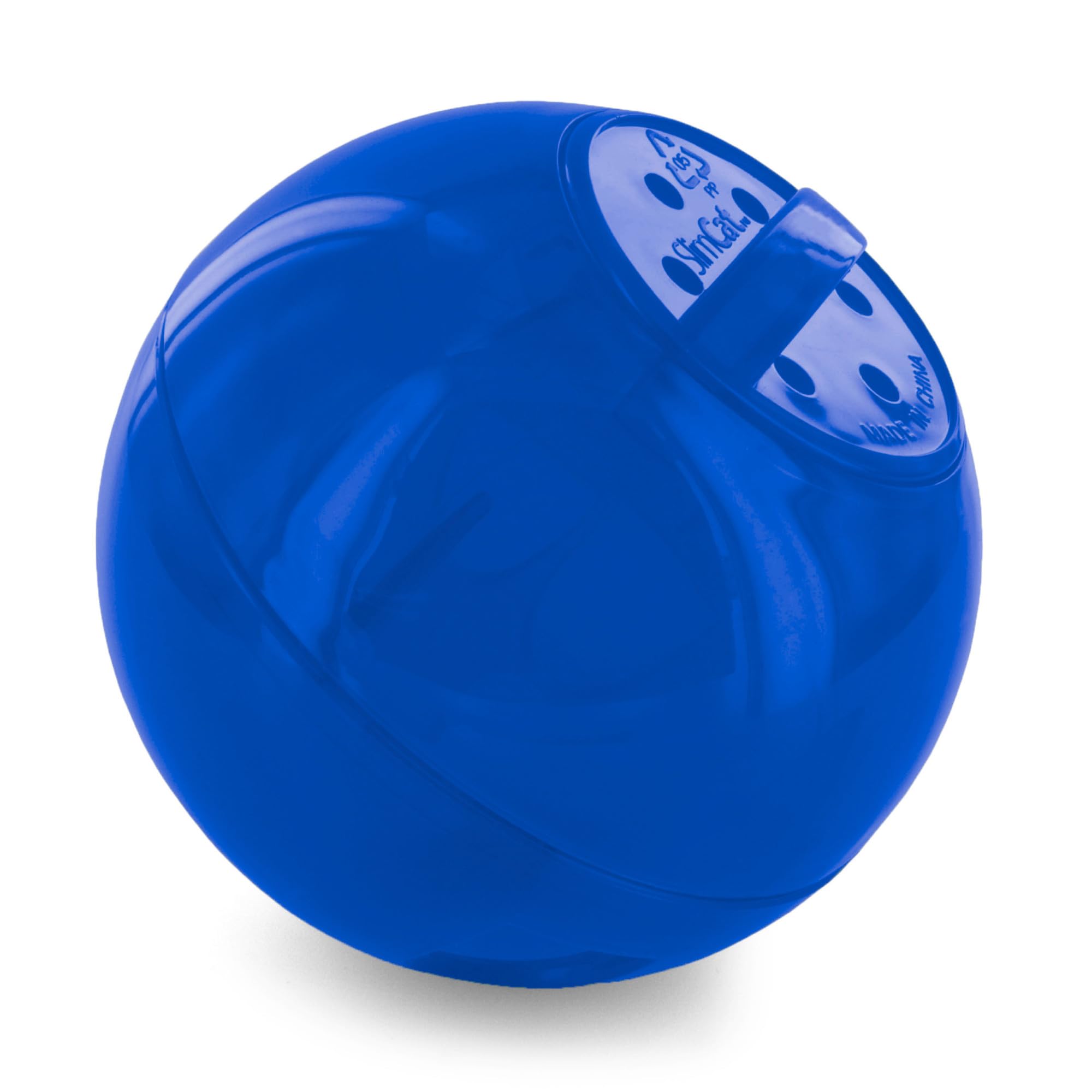 PetSafe Slimcat Feeder Ball Cat Toy, Blue Blue 1 Count (Pack of 1)