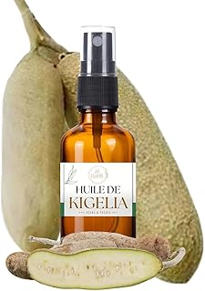 Huile De Kigelia 100% naturel pure importé de cote d'ivoire - avec spray applicateur boueille verre 100ml - raffermis, galbe et donne du volume aux hanches poitrine fessiers- spray applicateur