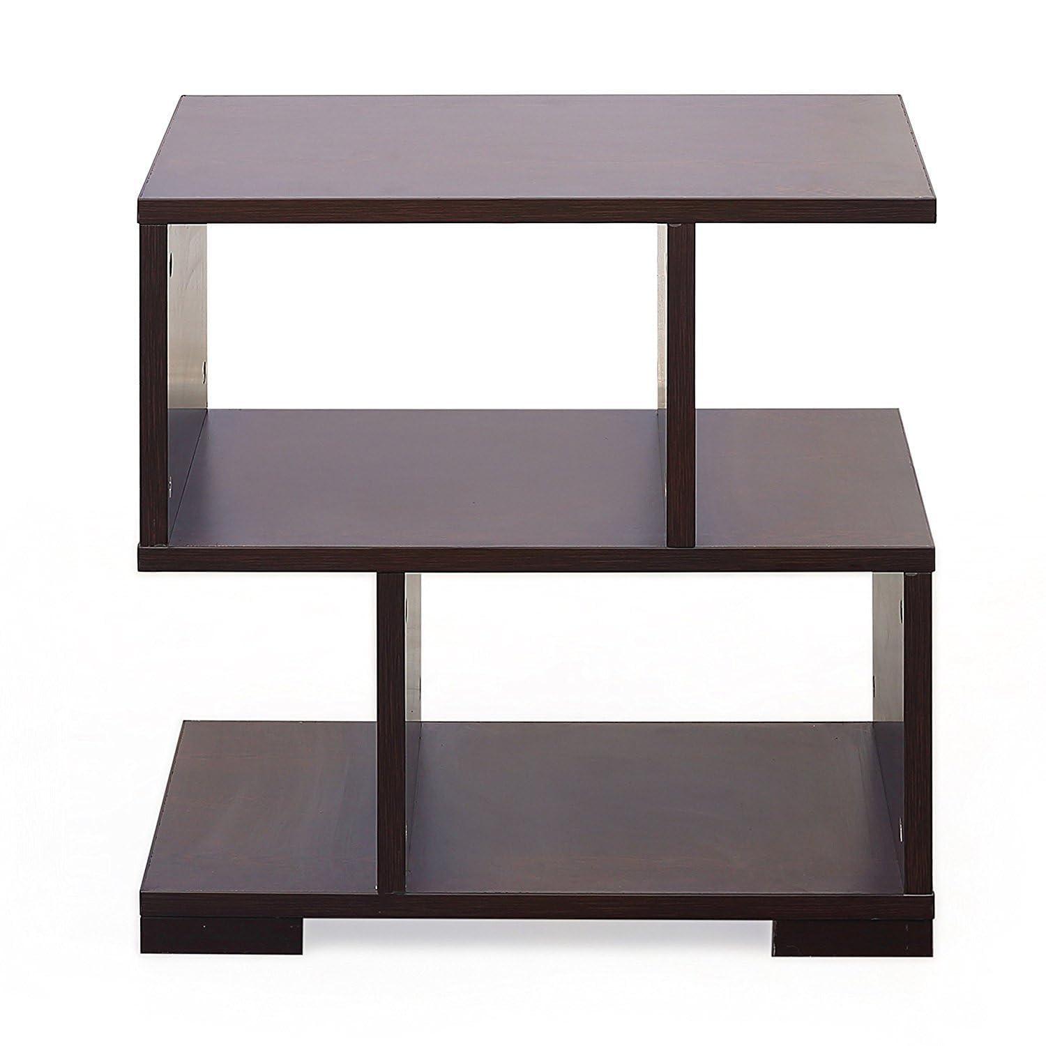 Wooden Bedside Table, 3-Tier Storage Shelves, Bedside Tables for Bedroom Bedside Tables with Drawers Bedside Tables Bedside Tables with Storage Bedside Tables Engineering Wood-image-46