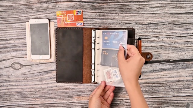 Amazon.co.jp: ROTERDON システム手帳 A6 革 2026 6穴 リフィル付き