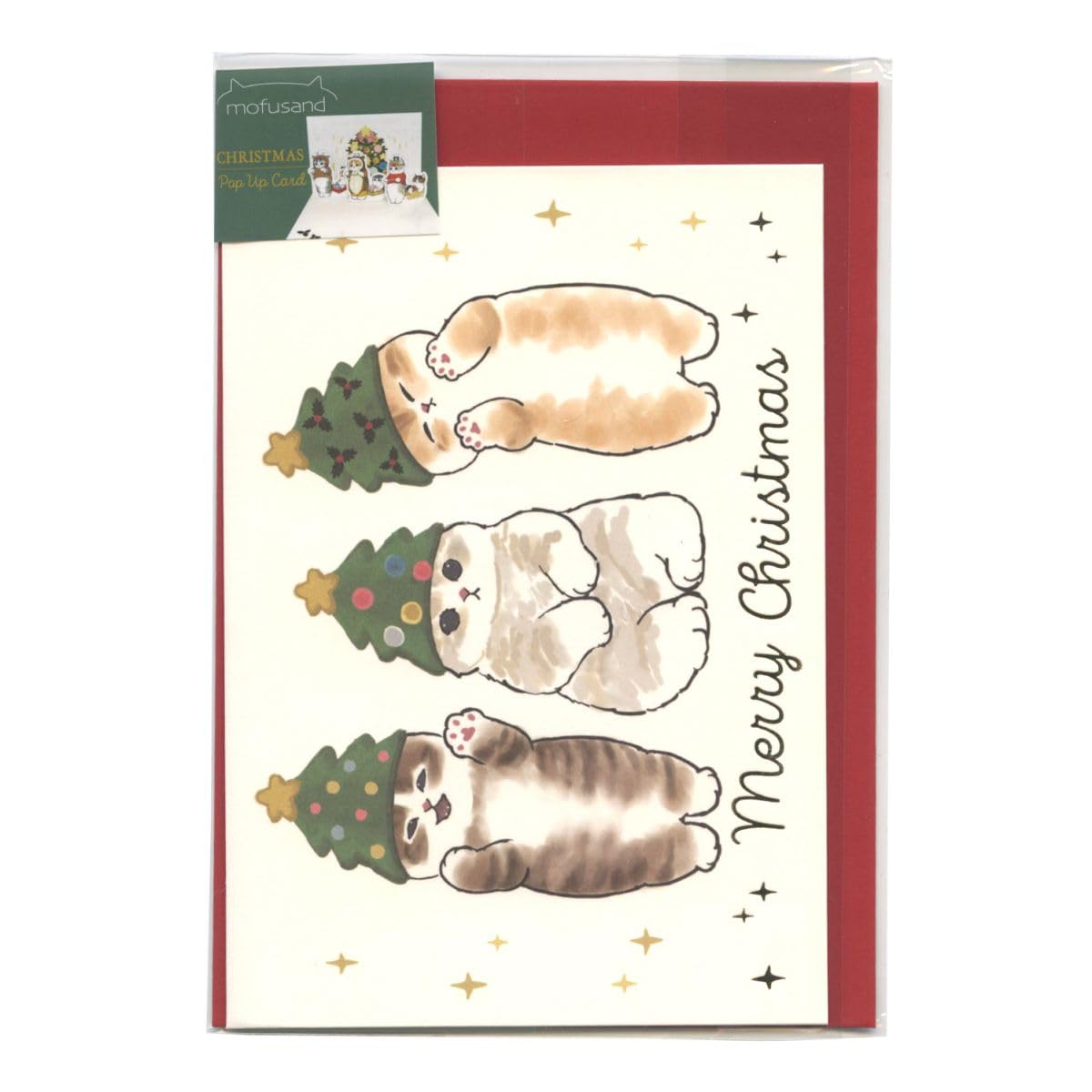 Amazon | mofusand/モフサンド クリスマスポップアップカード CMG-567
