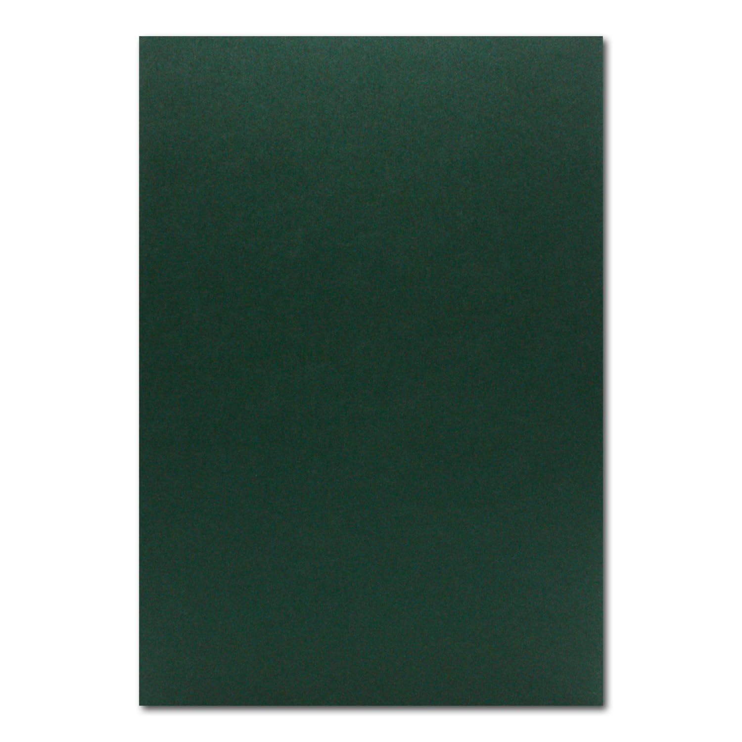100 DIN A4 Paper Sheets Plano Sheet, Pine Green (Green), 225 g/m², 21 x 29.7 cm, Clay Paper Photo Card Craft Paper Clay Card