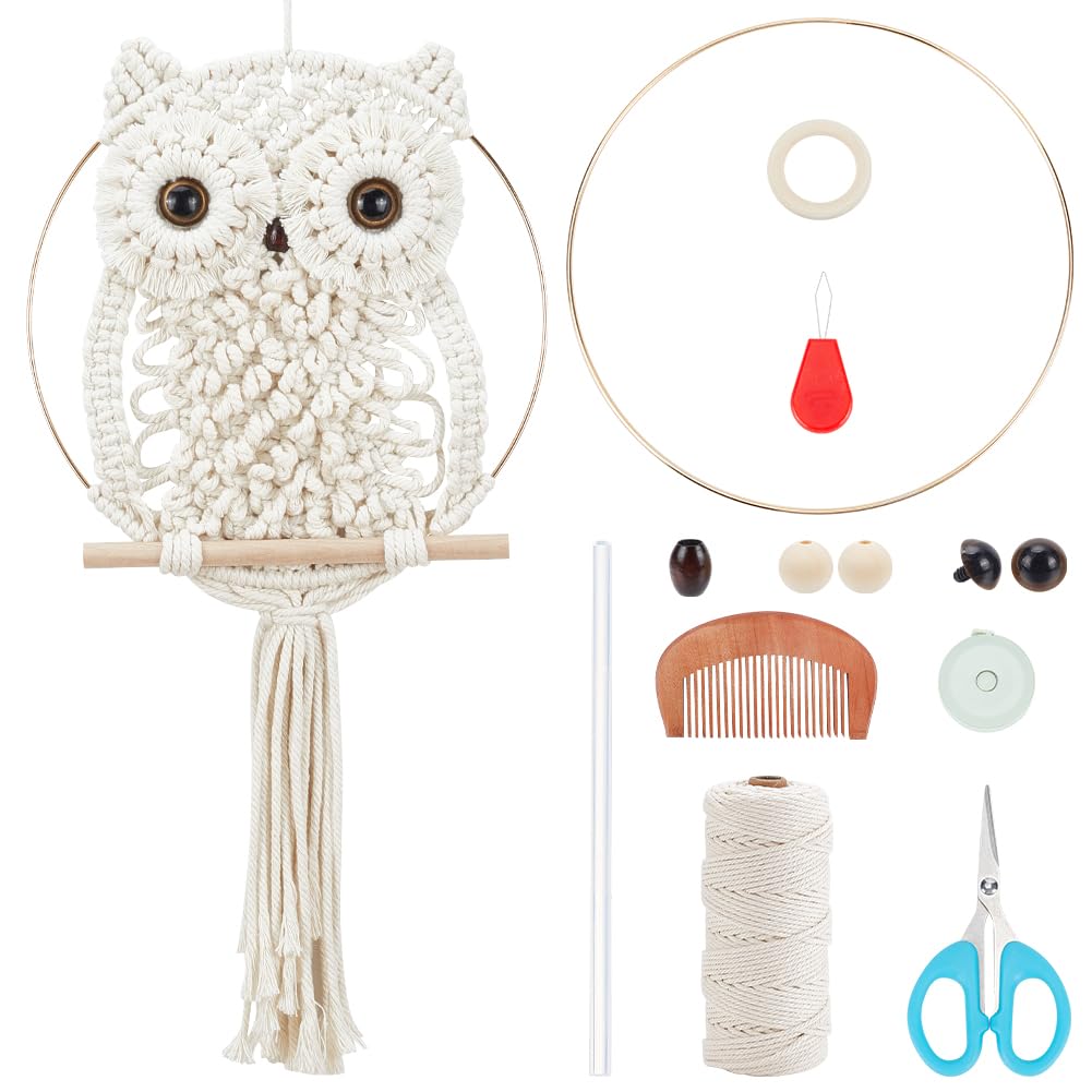 Kit macramé mural à suspendre à offrir en cadeau à un débutant - 8
