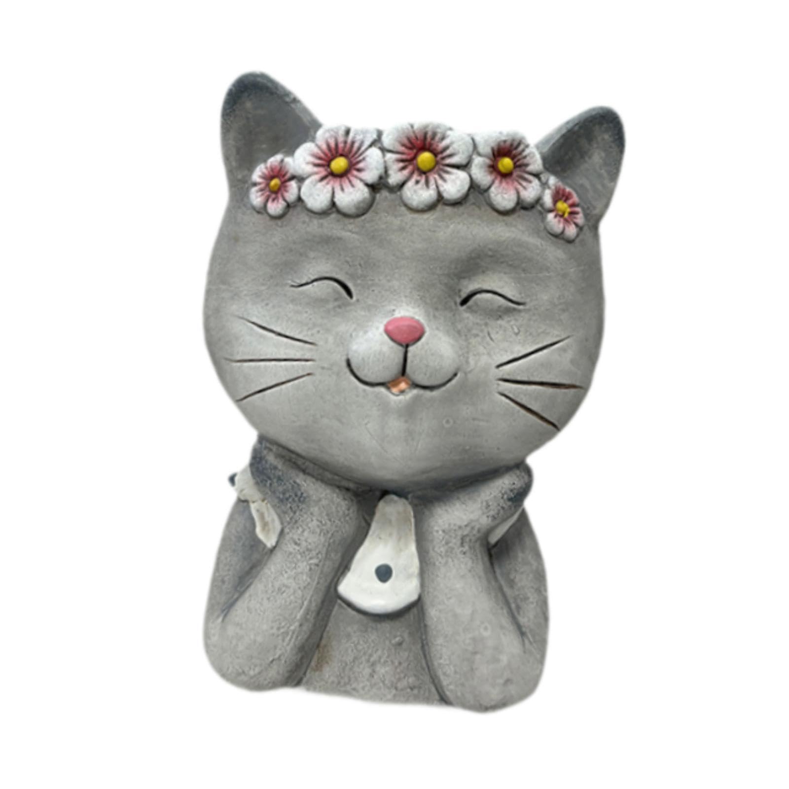 mophrati for Creative Ceramic Animal Planter Pot Indoor Outdoor Cat