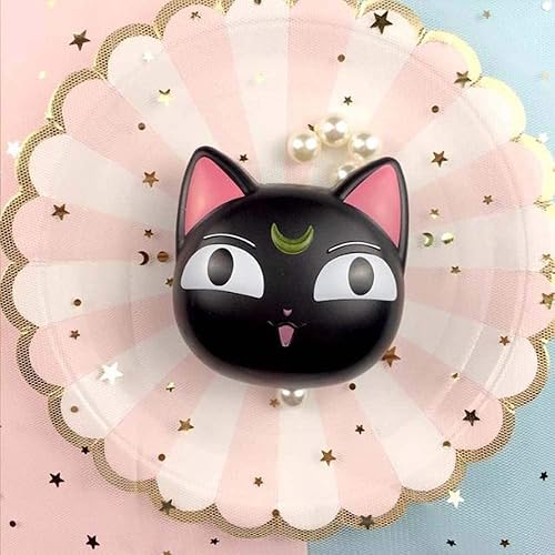 Miniatura 4 de VIUJUH Anime Cute Cat - Estuche para lentes de contacto, caja de viaje, kit de cuidado de contenedores, espejo + botella + soporte para pinzas