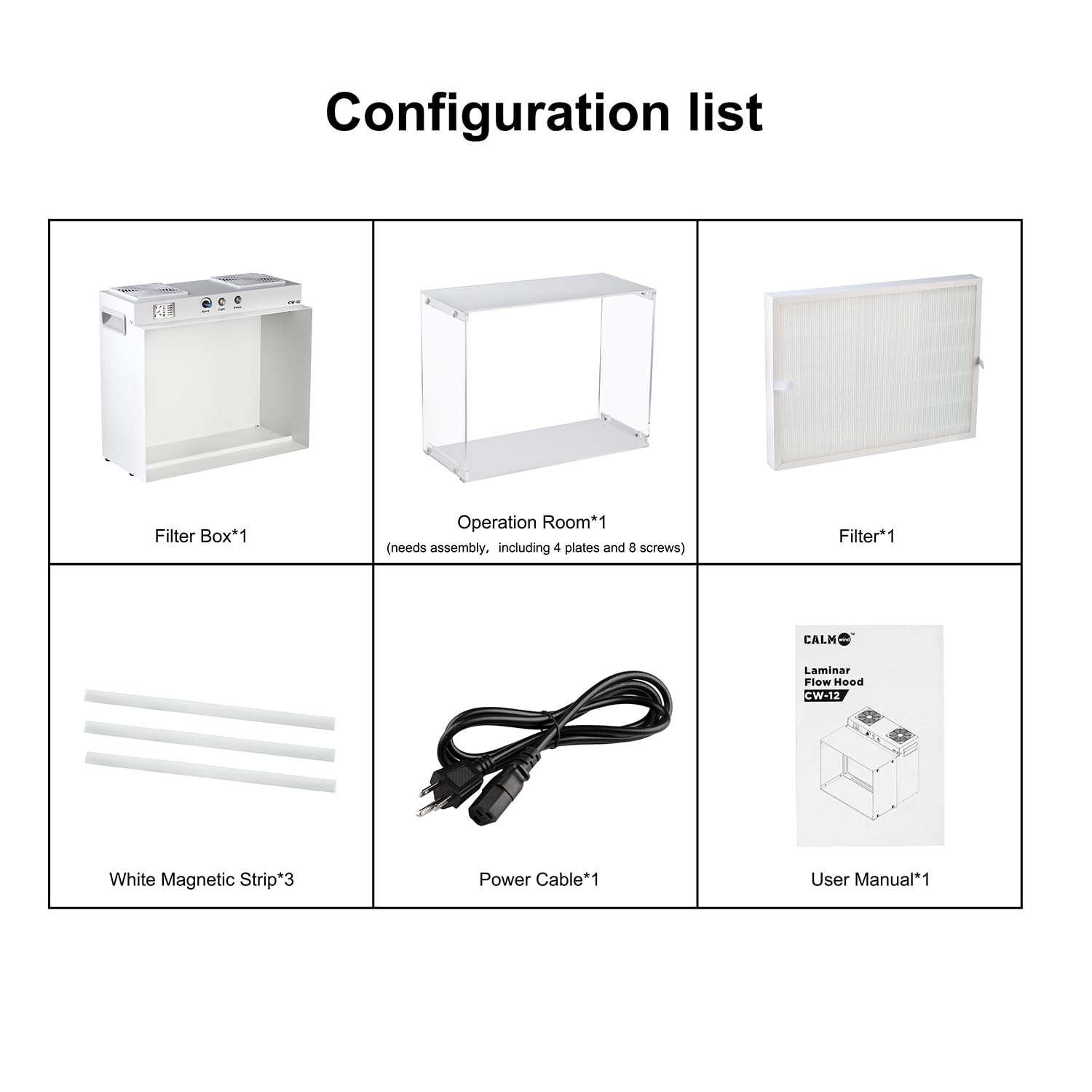HEPA H12 Laminar Flow Abzugshaube mit HEPA Filter, 43 x 33 cm FFU Impfbox Lüfter, Doppellüfter Luftfiltersystem, tragbare Laminar Flow Abzugshaube für Labore, Reinräume und Pilzlabore
