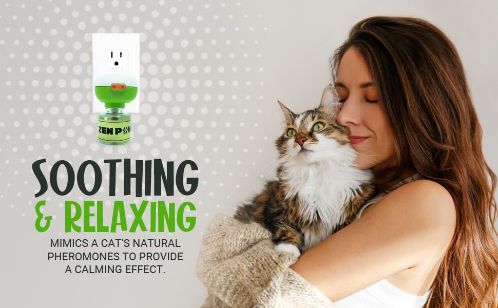 Allinall Cat Calming Pheromone Diffuser, 60 Day Starter Kit - Reassures Cats During Car Travel, Veterinary Visits & Helps Control Unwanted Behaviours Like Urine Spraying, Scratching - image 4