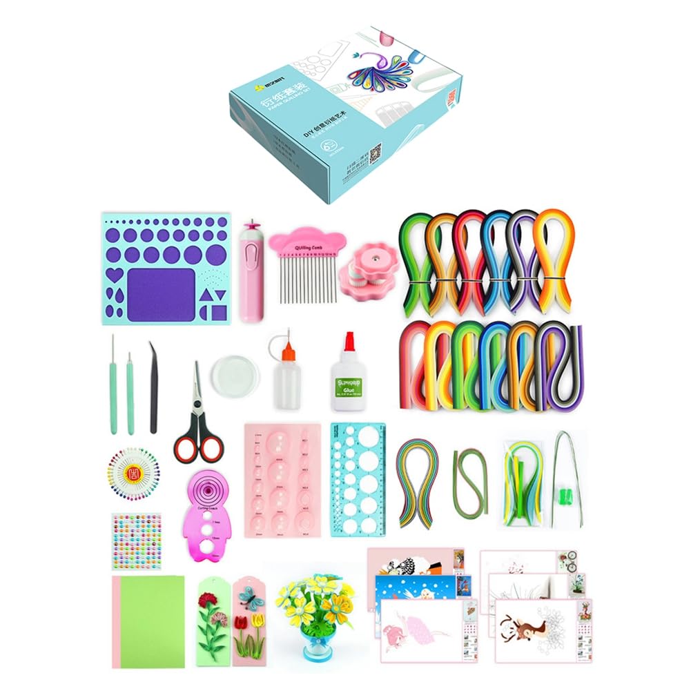 Kit de quilling à faire soi-même avec bandes et outils, accessoires de