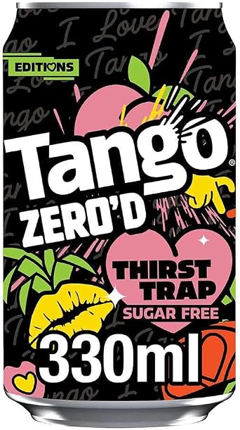Tango Zero'd Thirst Trap - Peach & Pineapple | 330ml | Can| 8 Pack