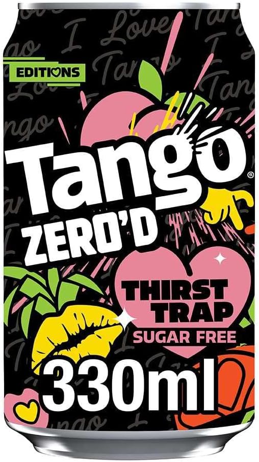 Tango Zero'd Thirst Trap - Peach & Pineapple | 330ml | Can| 8 Pack