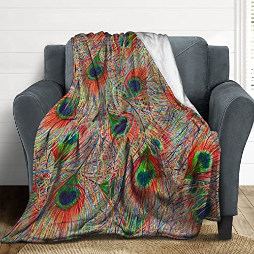 Couverture vintage paon pour vos soirées cocooning au salon - 4