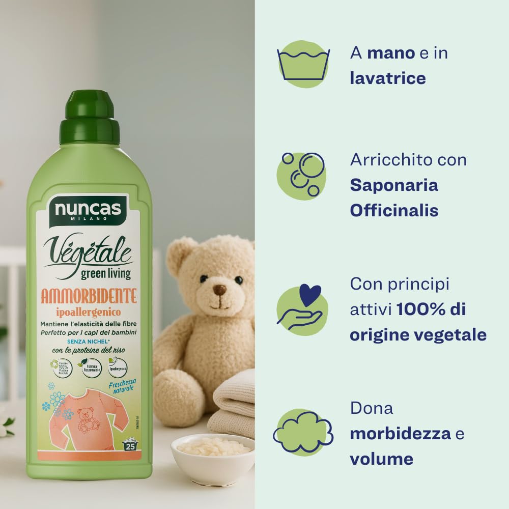 Nuncas Wegetale środek zmiękczający do prania - 750 ml