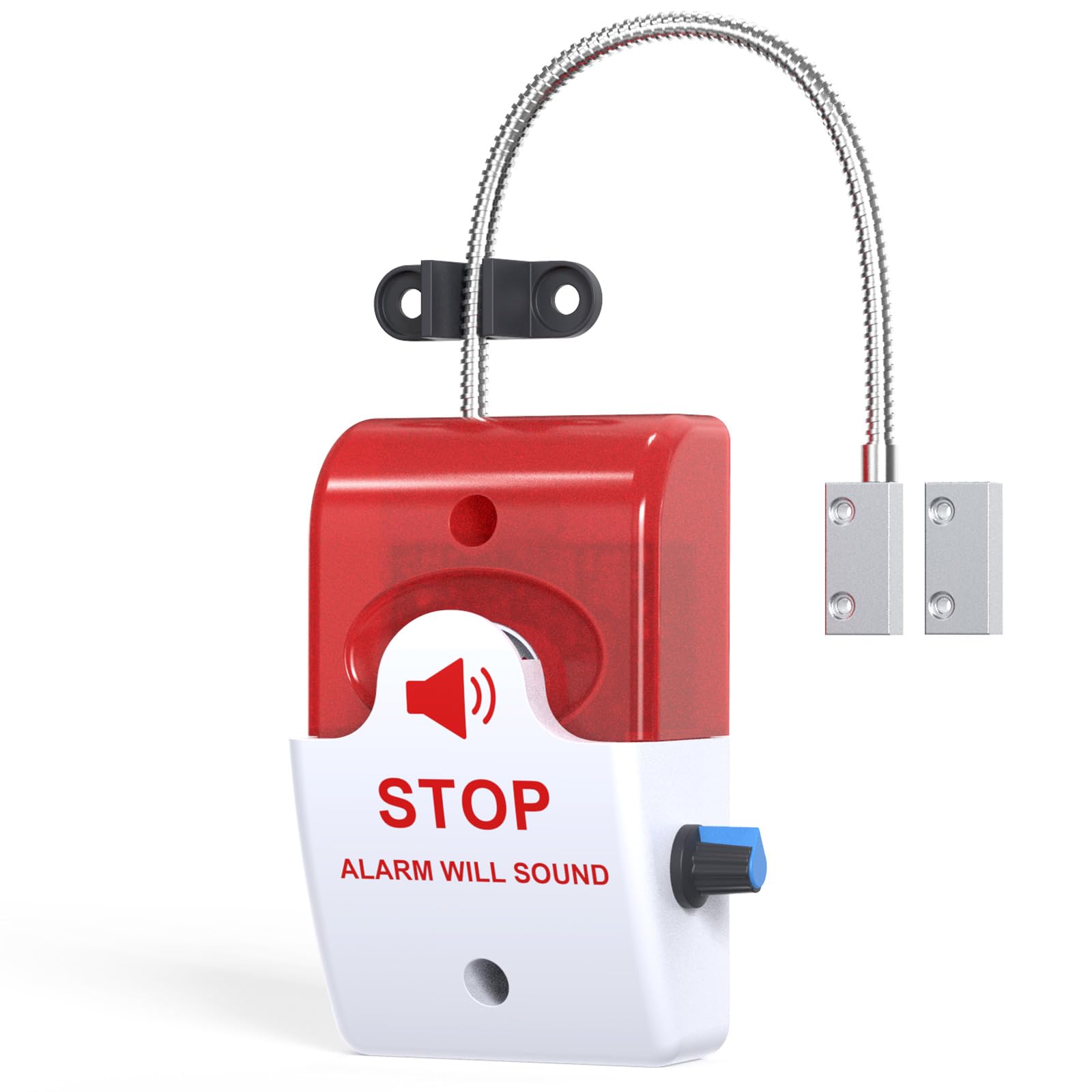 Alarme de Porte avec sirène 110 DB, Dispositif de sécurité de Sortie de Secours, Installation Facile, alimenté par Piles, capteur magnétique pour la prévention des entrées Non autorisées, Maison