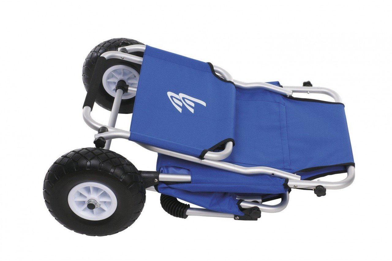 Ascan passeggino da spiaggia surf carrello di trasporto con sedile e parasole