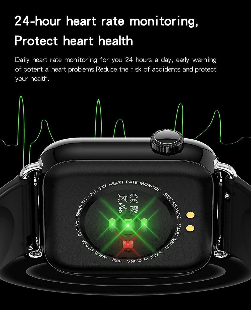 Rеvіеw Prоduсt DOWAC00L Smart Watch with Heart Rate Blood Pressure Monitor, IP68 Waterproof Sports Watch for Swimming Men Women, Bluetooth Calling Digital Smartwatch for Android iOS Phones with Text and Call Remind