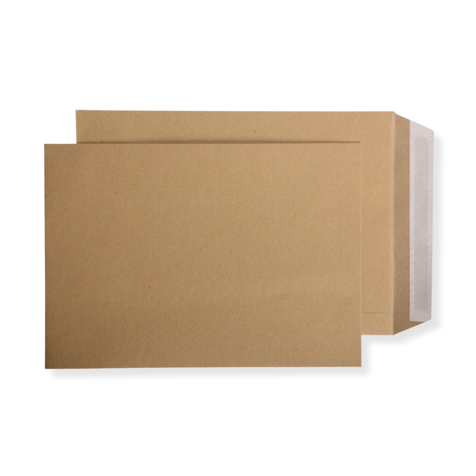 500 St. Versandtaschen extra stark 120 gr. DIN A4 C4 braun ohne Fenster Kuvert Haftklebend Briefumschläge HK