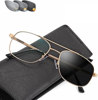 Men Photochromic Bifocal Reading Glasses Aviator Sunglasses Stylish Large Frame Readers Progressive Presbyopic Glasses