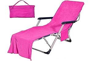 Hot Pink Double Layer Beach Chair Cover
