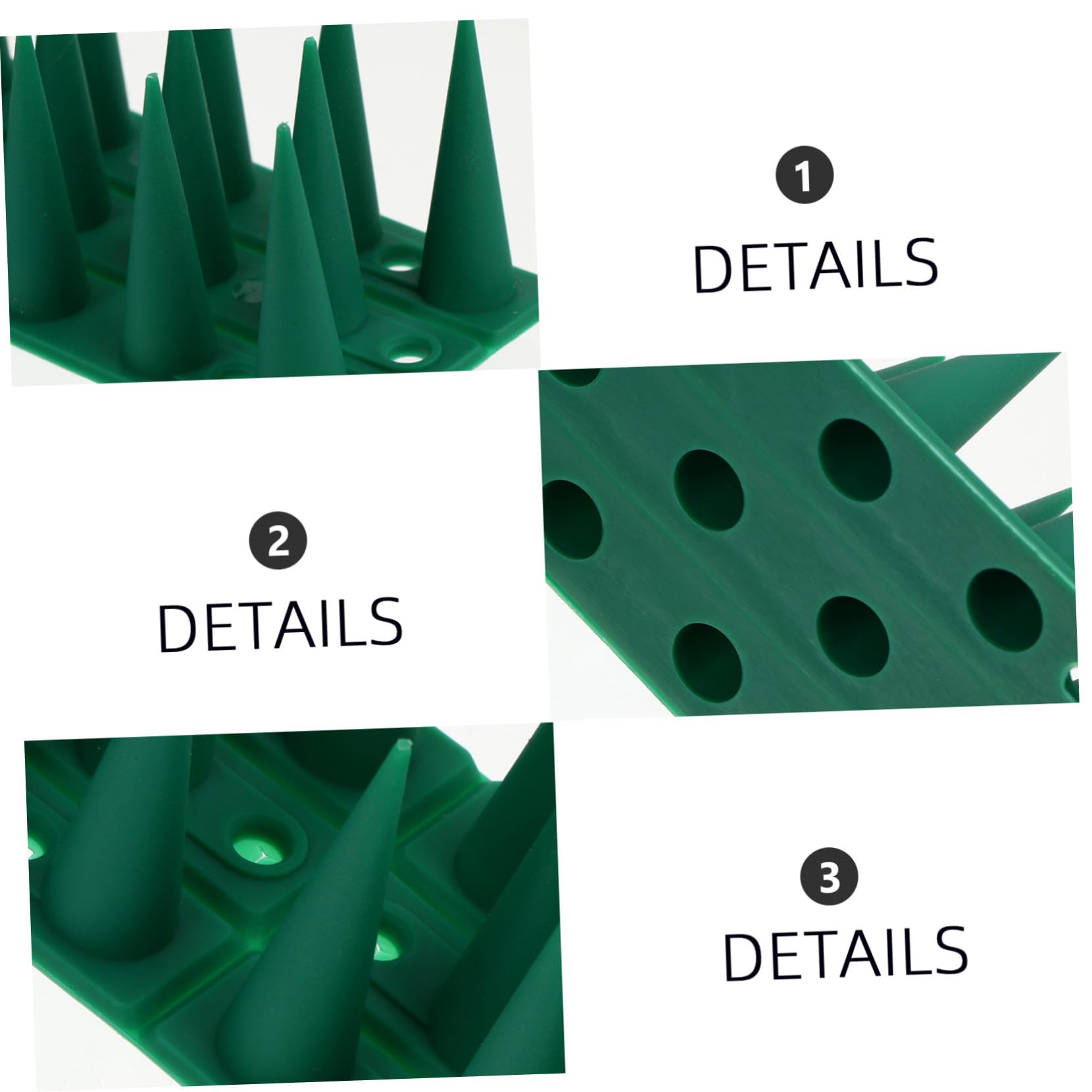 Spina Antiuccelli in Plastica Verde, 10 Set per Piccioni | Strisce ad Alta Densità, Barriera Antiarrampicata, per Camini e Zone Guano
