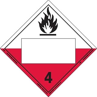 Labelmaster ZT21 Spontaneously Combustible Hazmat Placard, Blank, Tagboard (Pack of 25)
