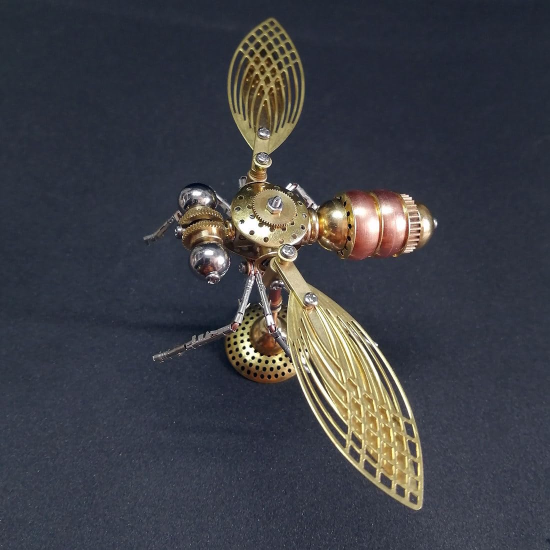 Novaray Metalowe puzzle 3D, steampunk, 143 części, mechaniczne owady, metalowe, punkowe, mała mucha, zestaw do montażu, model metalowy "zrób to sam", dla dorosłych i dzieci