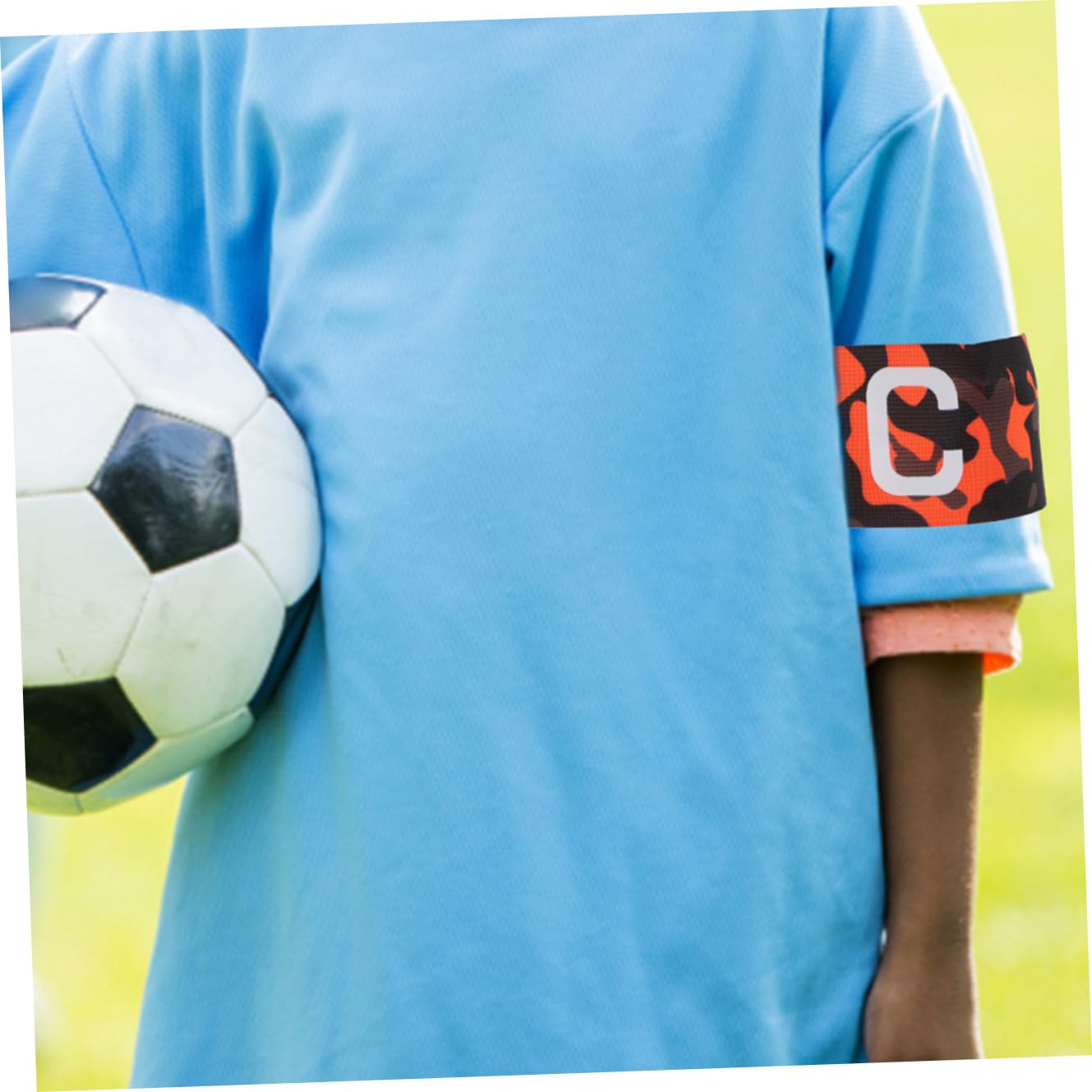 Toyvian Fascia da di Calcio Sport Canda del del Calcio Manica Fascia da Braccio per di Calcio Bracciali Captain Armband Elastico Bande Nylon