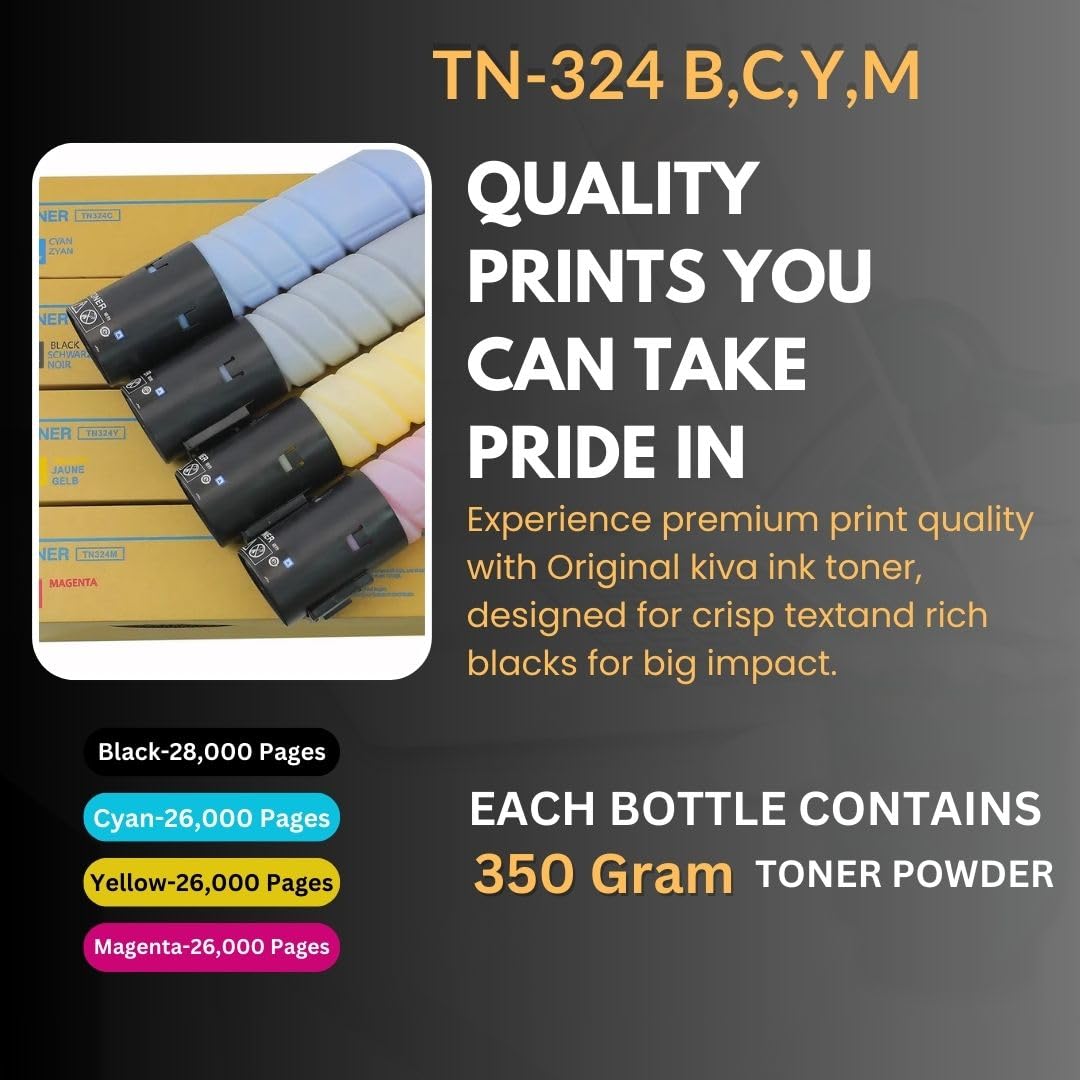 KIVA ink toner TN-324 / (4 Colour Set) Konica Minolta Tn-324