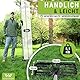 WENDOWERK® [80x30cm] Rasennevilierrechen Schwarz mit extra langem Stiel [2 Meter] Inkl. Gartenhandschuhe - Handlicher Rasen Nivellierrechen mit abgerundeten Kanten & Stecksystem - Rakel für Rasen