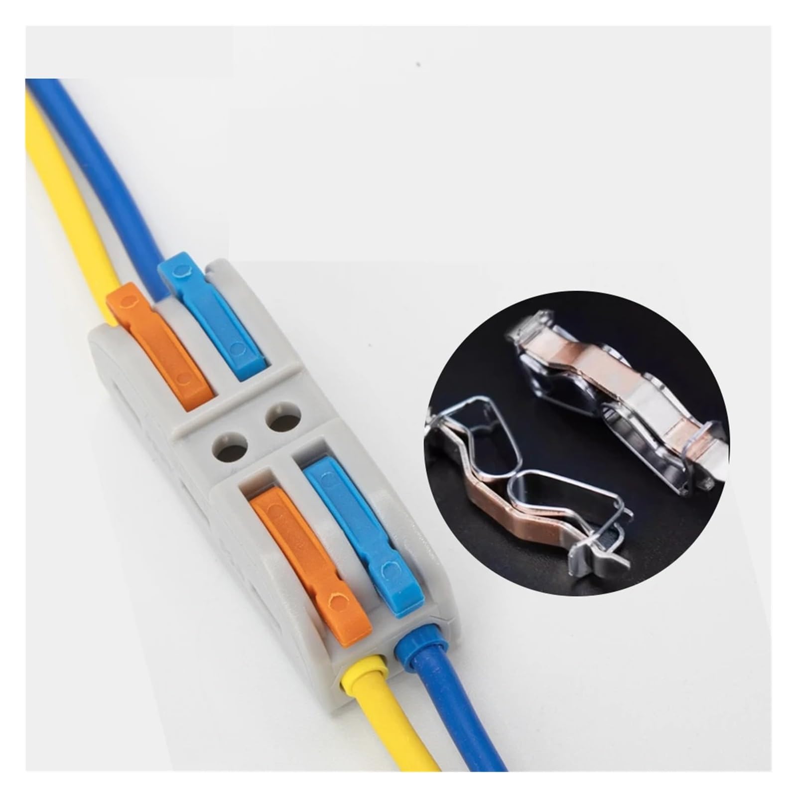 Connettore Del Cavo A Sgancio Rapido 5/10/30/50 Pezzi, Splitter For Morsettiera Di Cablaggio Universale, Accessori Elettrici Di Connessione Rapida(2 in 4 out,30pcs)