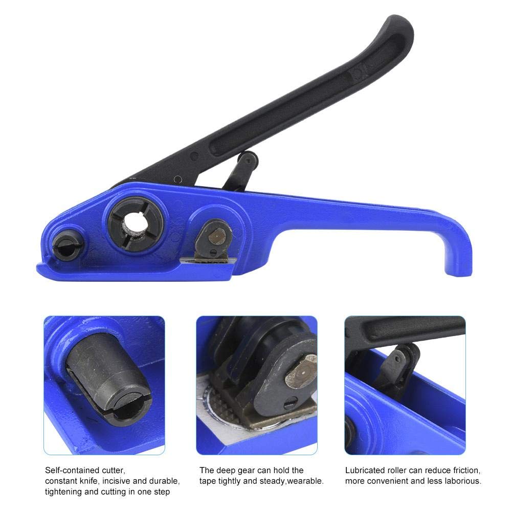 Spanner voor polypropyleen en polyester omsnoeringsband 9 tot 19 mm