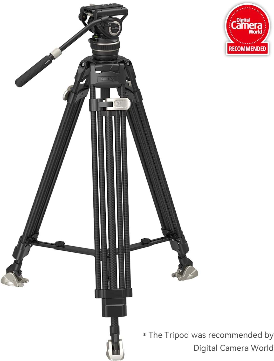 SmallRig V Mount Battery VB212 and AD-100 FreeBlazer Heavy-Duty Carbon Fiber Tripod System