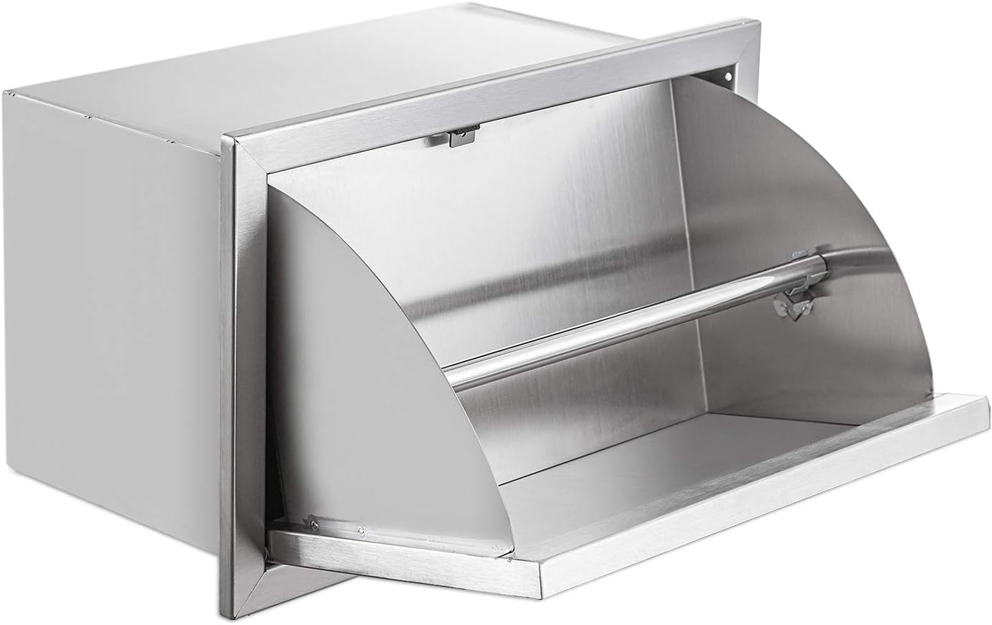 Tilt-Out Stainless Steel Paper Towel Holder Drawer Works with your Grilling or Prep Zones for Easy & Quick Cleanup Flush Mount for Outdoor Kitchen Island