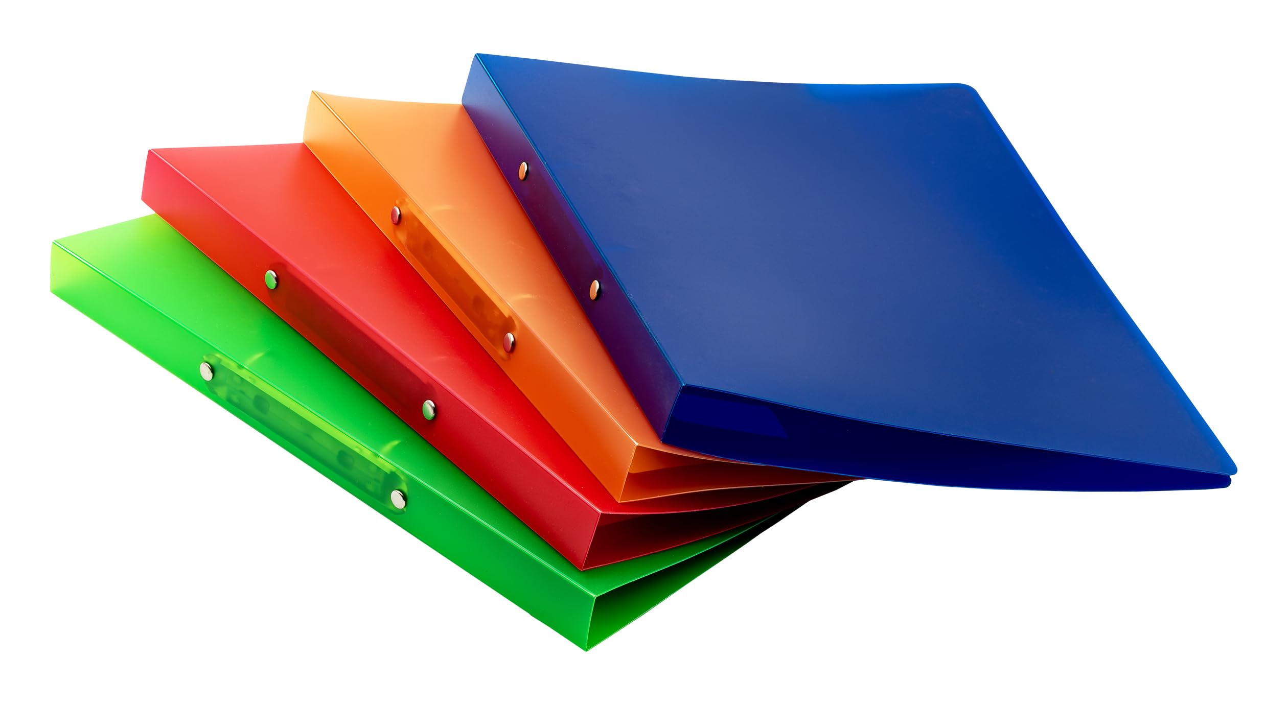 K3T Ringbuch A4, 4er Packung, Rückenbreite 26mm, 4 Farben (rot, blau, orange und grün), Art.Nr. 66955