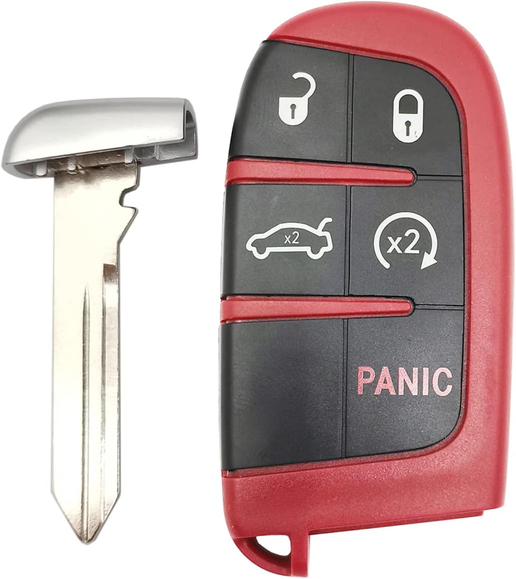 Smart Keyless Entry Key Fob Cover fit for Jeep Grand Cherokee Dodge Challenger Charger Dart Durango Chrysler 300 Key Case - Image 3