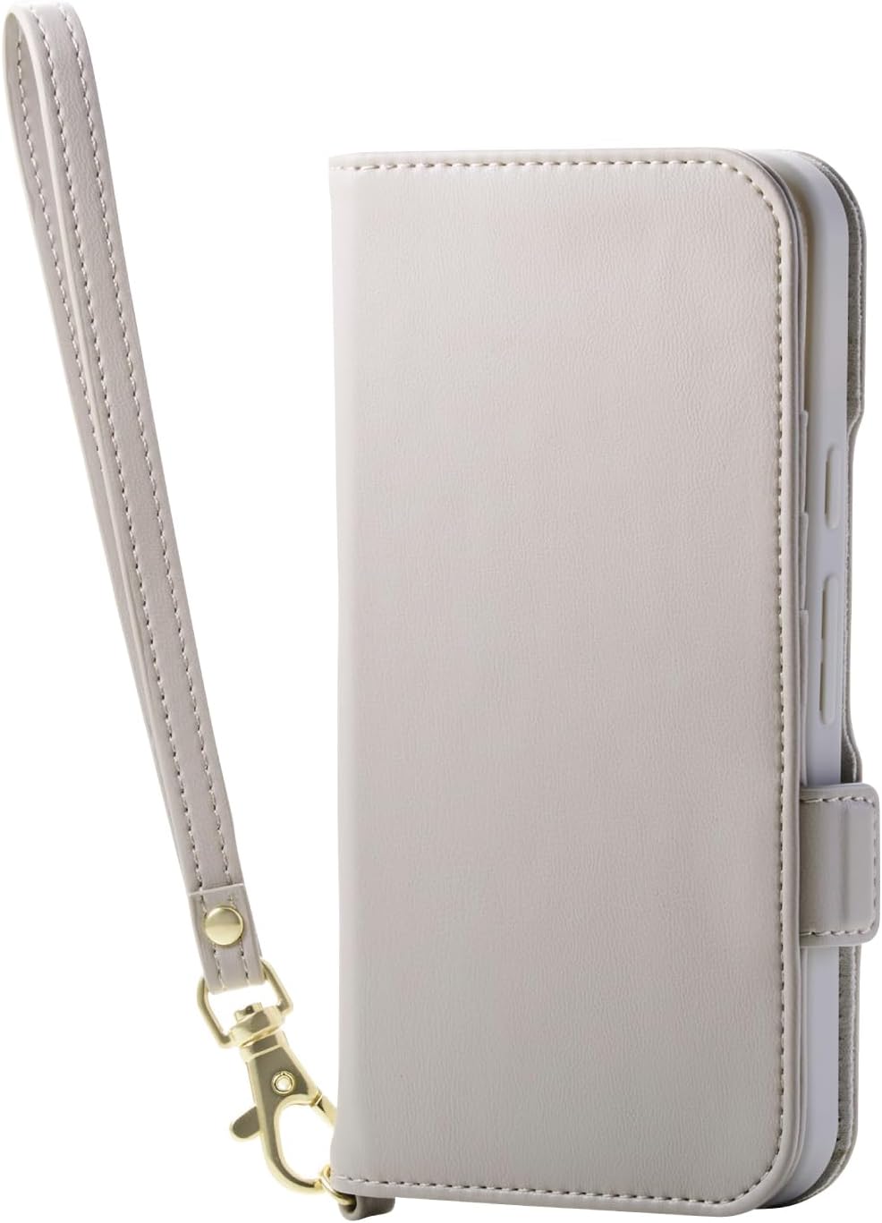 Elecom Google Pixel 9a Case, Cover, Notebook-type, Soft Leather, TPU, Shock-Absorption, Card Storage, Pocket, Stand Function, Strap Hole, Strap Included, Wallet Type, Compatible with Wireless Charging