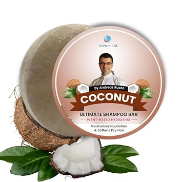 HandMade Solid Shampoo Bar Natural Shampoo Bar and conditioner For Dry Hair, Hair Nourishment, Prevents Spilt Ends With Plant Based Hydrating SLS Free Shampoo Bar Coconut