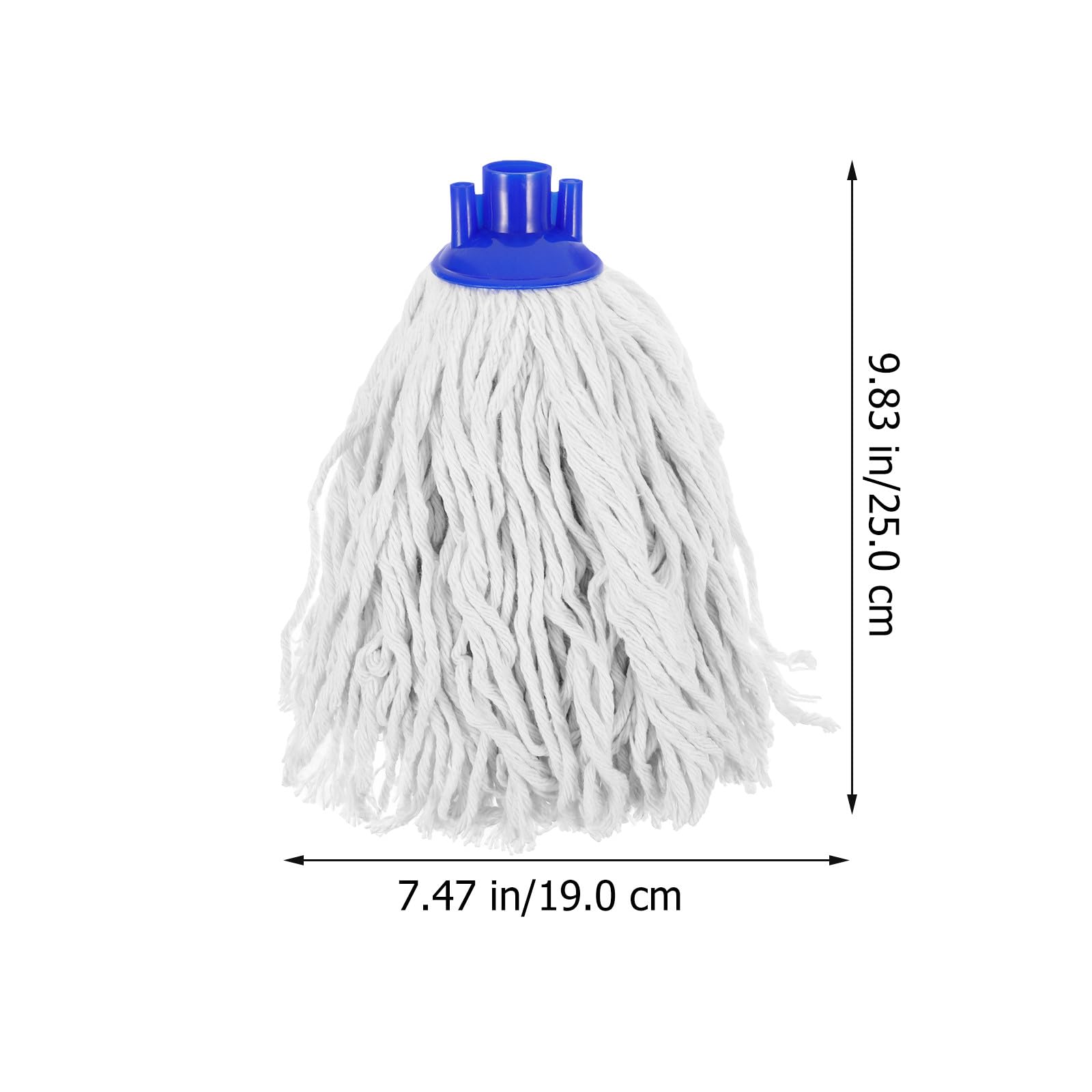 Abaodam Recharge Accessoire Franges 3 Tête à de Balai Pièces Coton Absorbante Fixation Vis de Nettoyage Pratique pour Sols