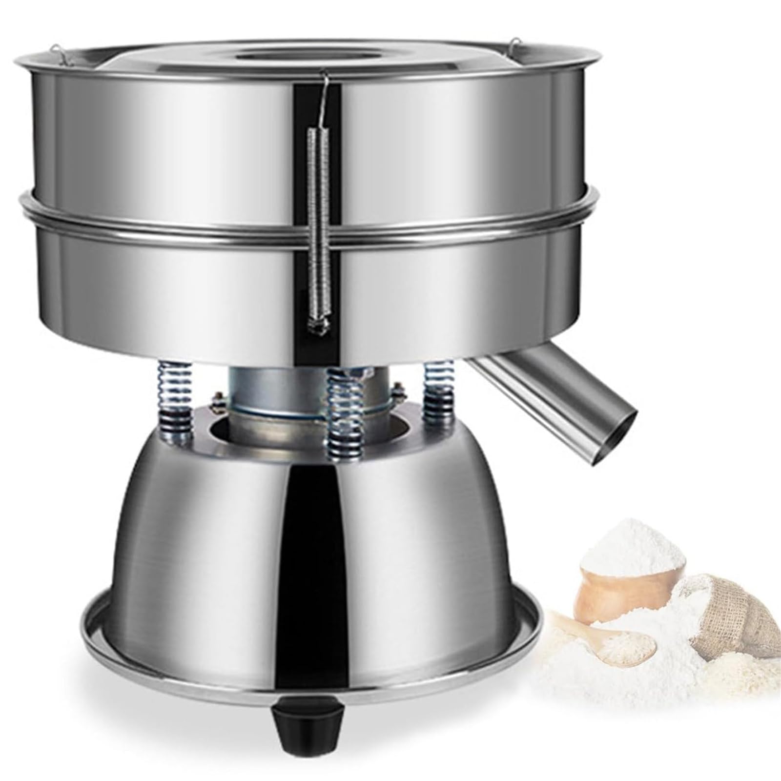 Machine de tamisage vibrante électrique 40 mailles 3 kg/h